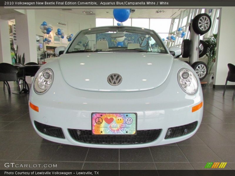 Aquarius Blue/Campanella White / White 2010 Volkswagen New Beetle Final Edition Convertible