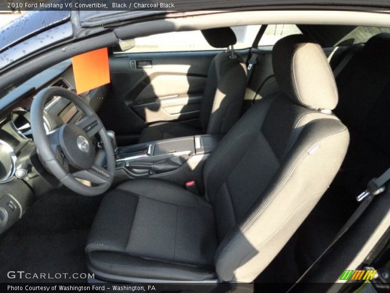 Black / Charcoal Black 2010 Ford Mustang V6 Convertible