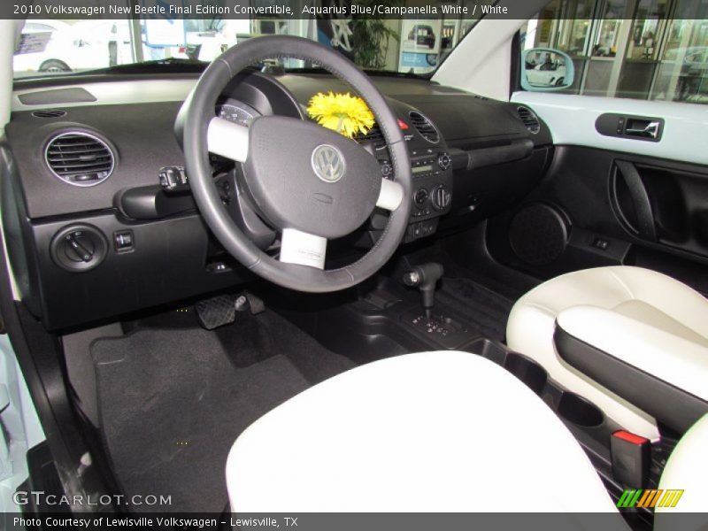 Aquarius Blue/Campanella White / White 2010 Volkswagen New Beetle Final Edition Convertible