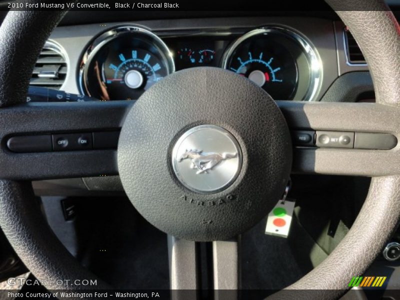 Black / Charcoal Black 2010 Ford Mustang V6 Convertible