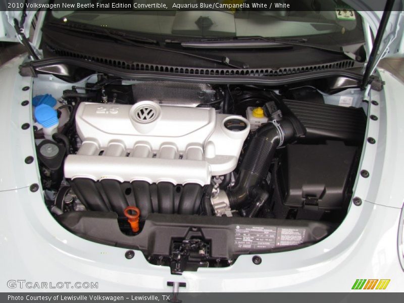  2010 New Beetle Final Edition Convertible Engine - 2.5 Liter DOHC 20-Valve 5 Cylinder