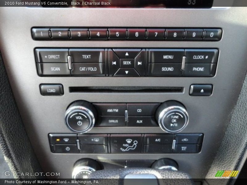 Black / Charcoal Black 2010 Ford Mustang V6 Convertible