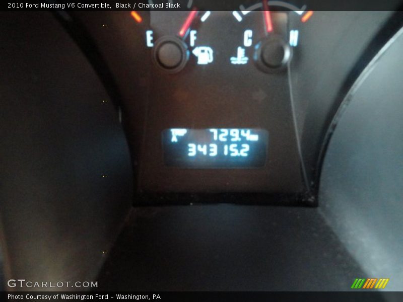 Black / Charcoal Black 2010 Ford Mustang V6 Convertible