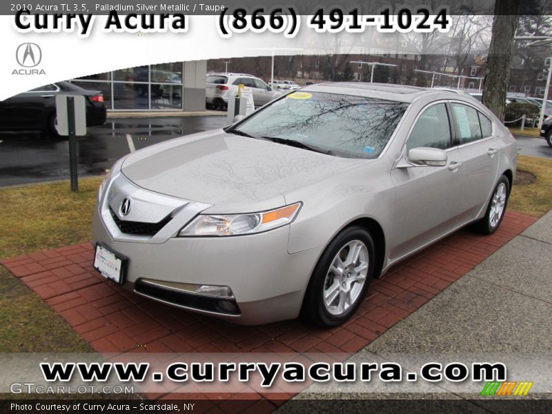 Palladium Silver Metallic / Taupe 2010 Acura TL 3.5