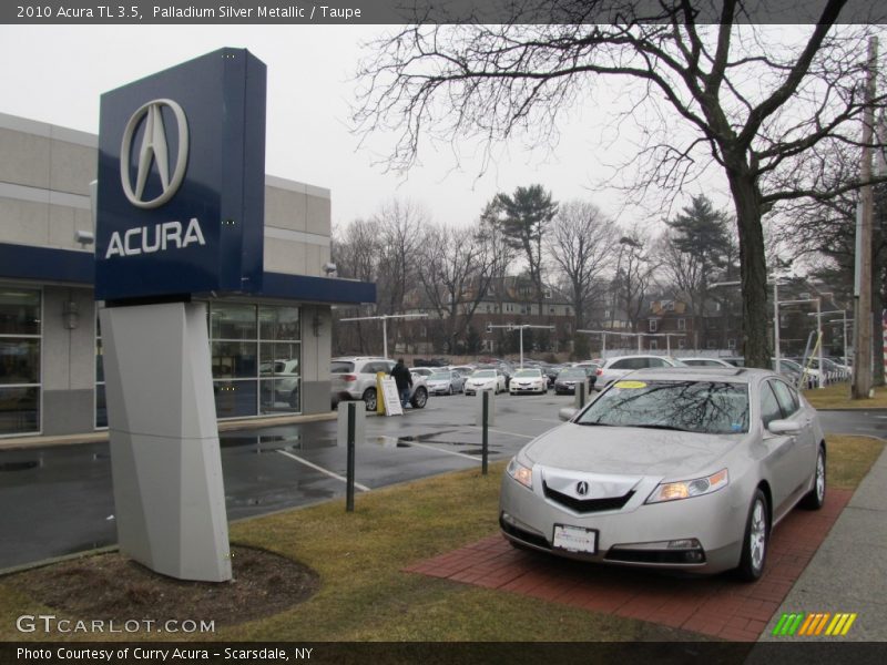 Palladium Silver Metallic / Taupe 2010 Acura TL 3.5