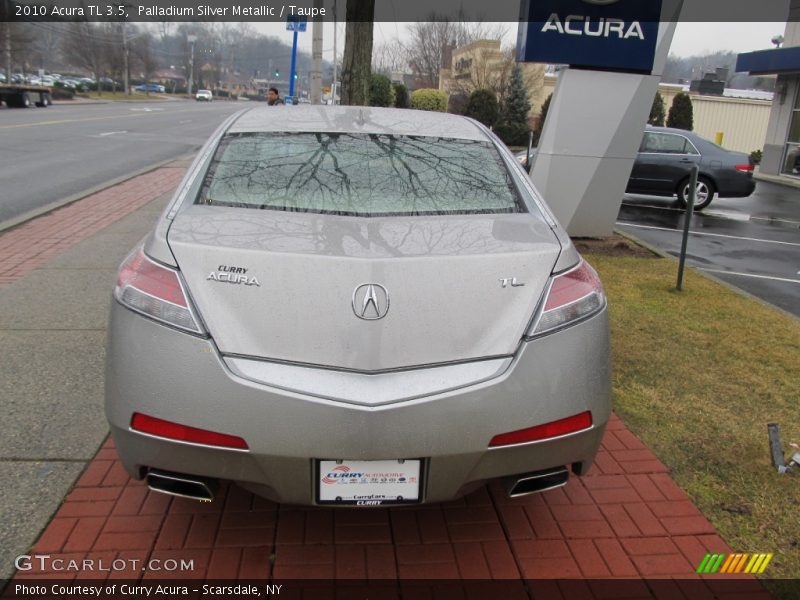 Palladium Silver Metallic / Taupe 2010 Acura TL 3.5