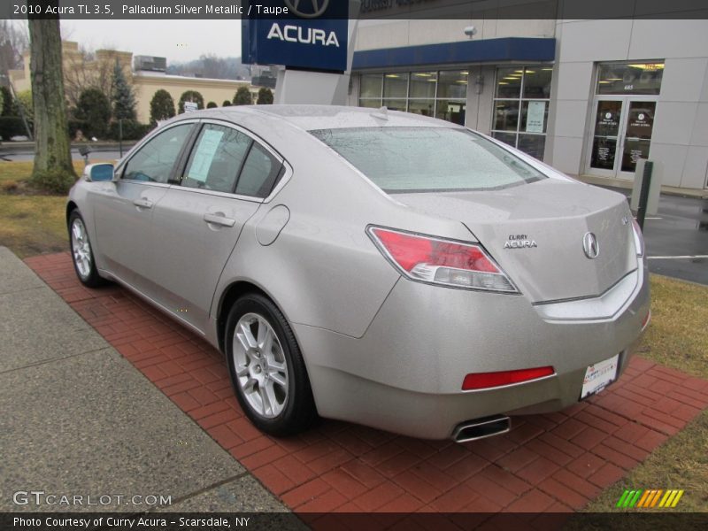 Palladium Silver Metallic / Taupe 2010 Acura TL 3.5