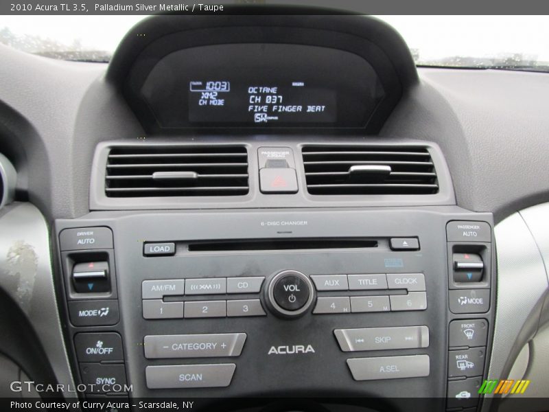 Palladium Silver Metallic / Taupe 2010 Acura TL 3.5