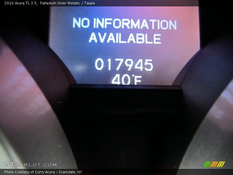 Palladium Silver Metallic / Taupe 2010 Acura TL 3.5