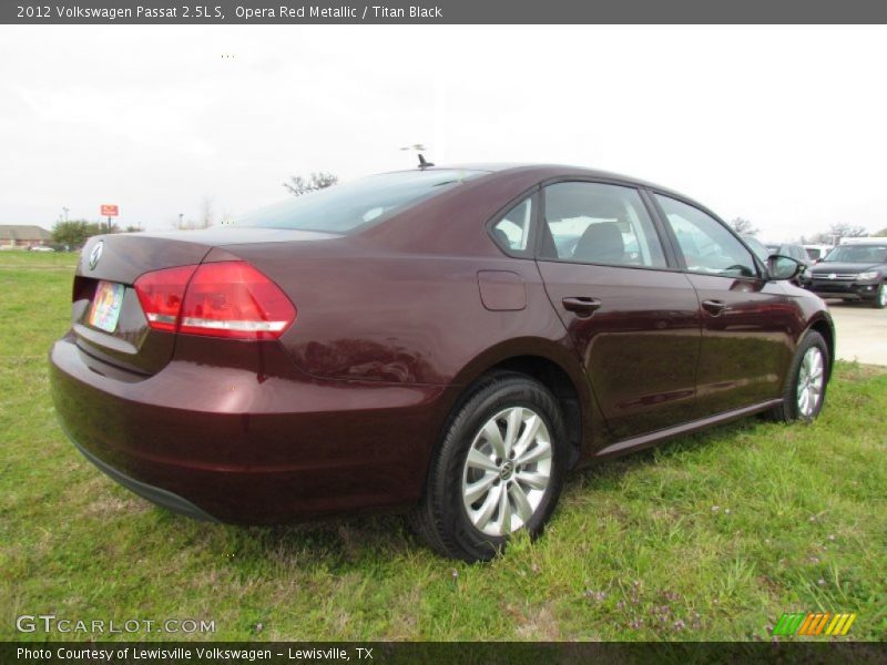 Opera Red Metallic / Titan Black 2012 Volkswagen Passat 2.5L S