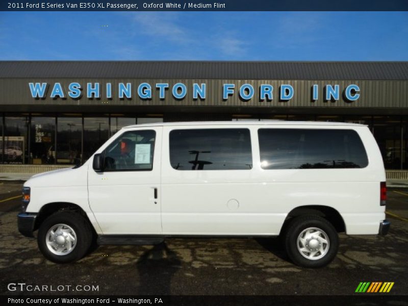 Oxford White / Medium Flint 2011 Ford E Series Van E350 XL Passenger