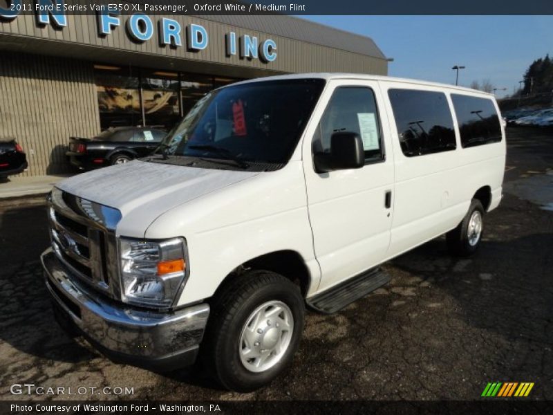 Oxford White / Medium Flint 2011 Ford E Series Van E350 XL Passenger