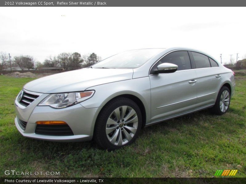 Reflex Silver Metallic / Black 2012 Volkswagen CC Sport