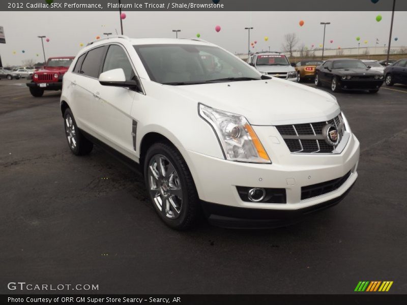 Platinum Ice Tricoat / Shale/Brownstone 2012 Cadillac SRX Performance
