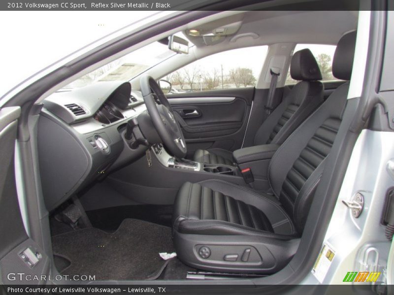 Reflex Silver Metallic / Black 2012 Volkswagen CC Sport