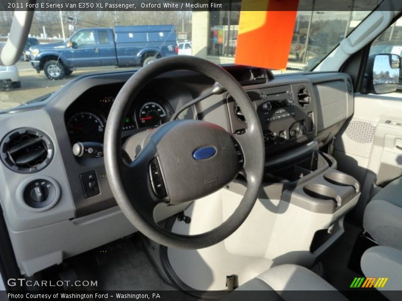 Oxford White / Medium Flint 2011 Ford E Series Van E350 XL Passenger