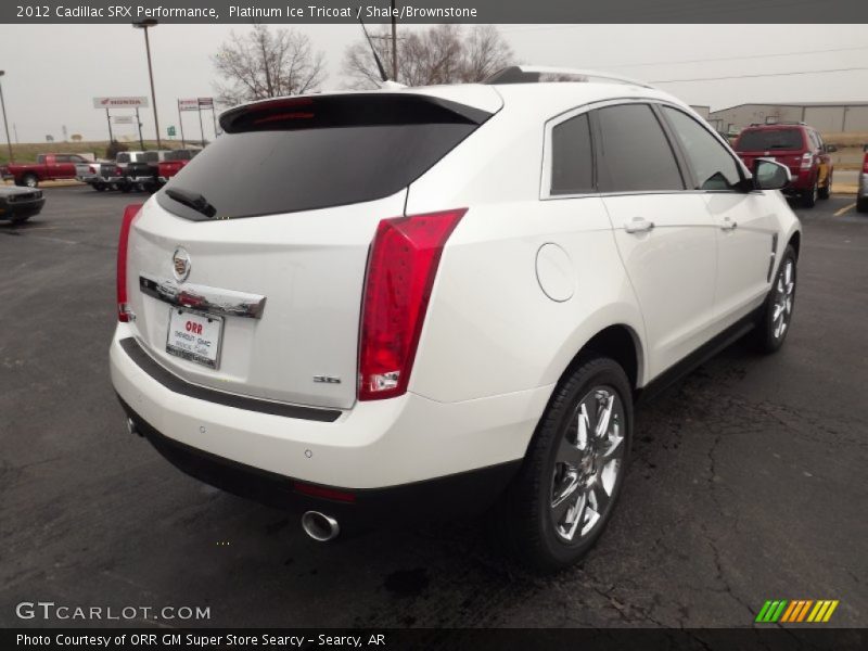 Platinum Ice Tricoat / Shale/Brownstone 2012 Cadillac SRX Performance