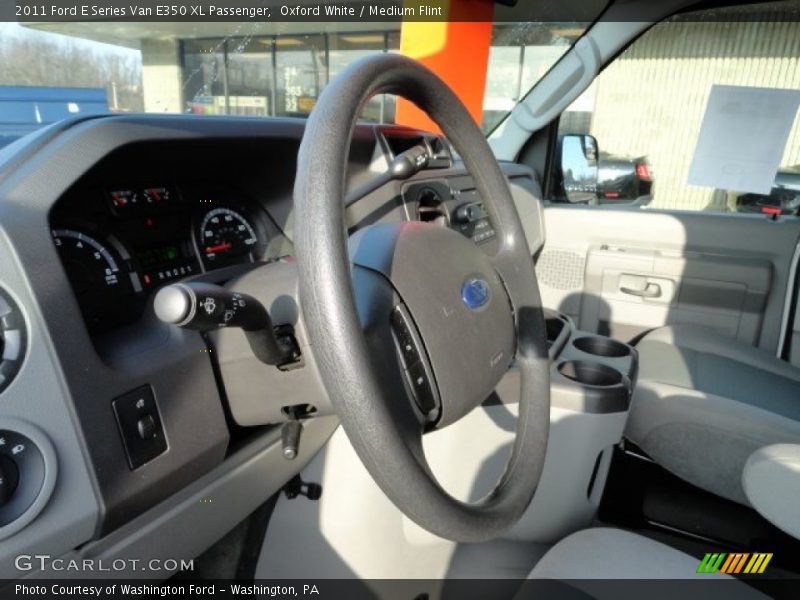 Oxford White / Medium Flint 2011 Ford E Series Van E350 XL Passenger