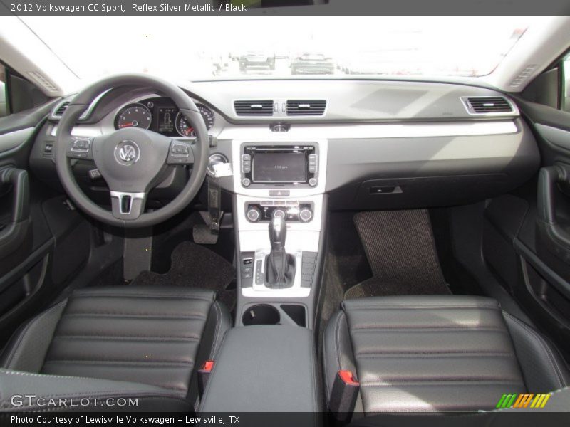 Reflex Silver Metallic / Black 2012 Volkswagen CC Sport