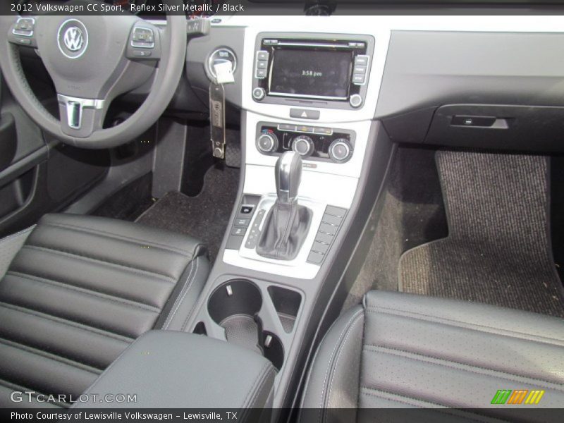 Reflex Silver Metallic / Black 2012 Volkswagen CC Sport