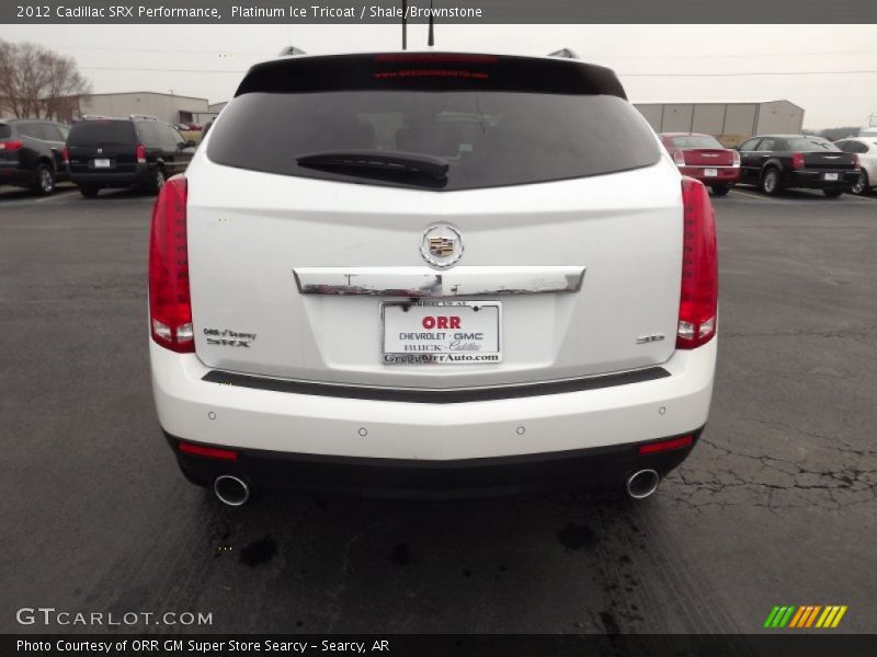 Platinum Ice Tricoat / Shale/Brownstone 2012 Cadillac SRX Performance