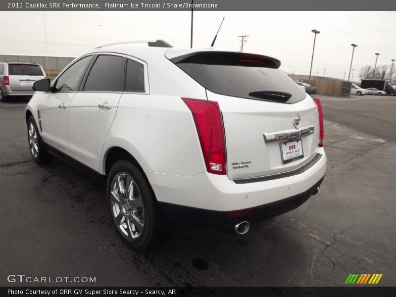 Platinum Ice Tricoat / Shale/Brownstone 2012 Cadillac SRX Performance
