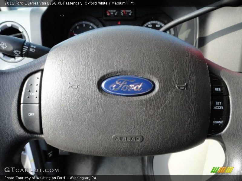 Oxford White / Medium Flint 2011 Ford E Series Van E350 XL Passenger