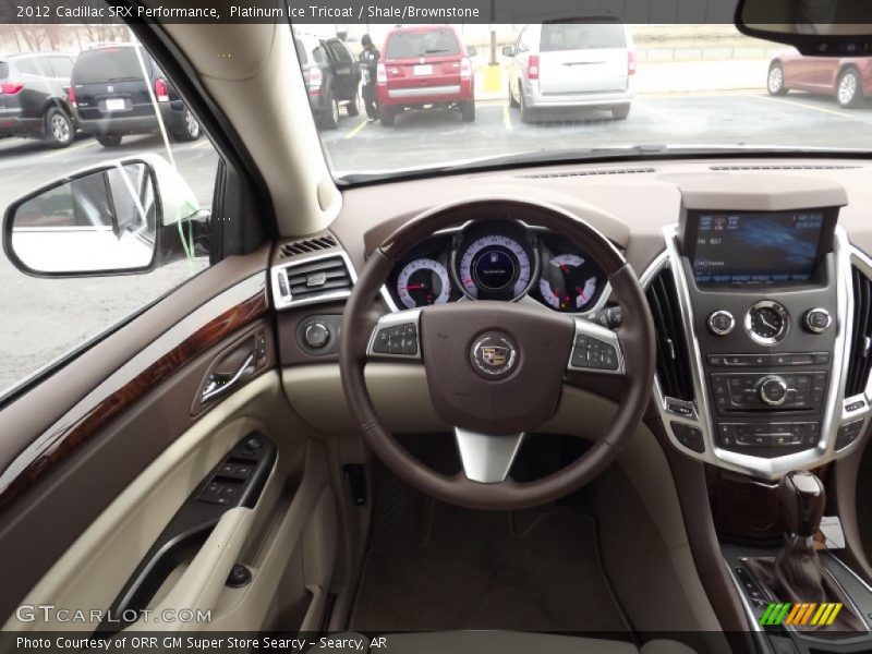 Platinum Ice Tricoat / Shale/Brownstone 2012 Cadillac SRX Performance