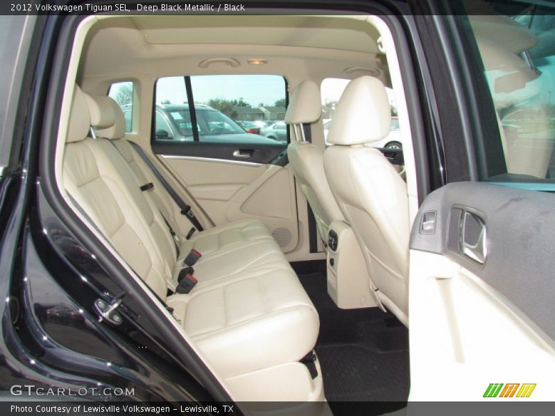 Deep Black Metallic / Black 2012 Volkswagen Tiguan SEL