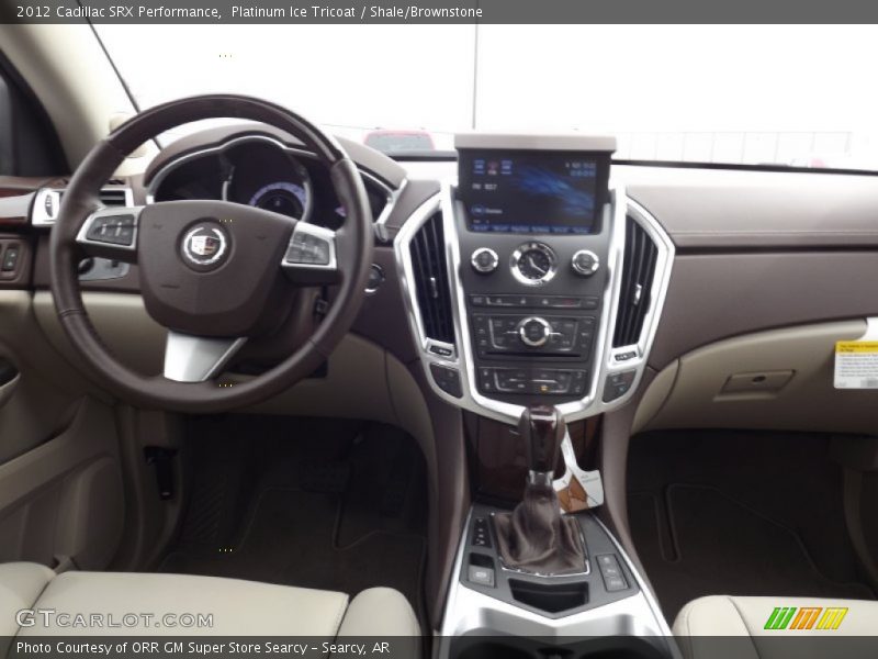 Platinum Ice Tricoat / Shale/Brownstone 2012 Cadillac SRX Performance