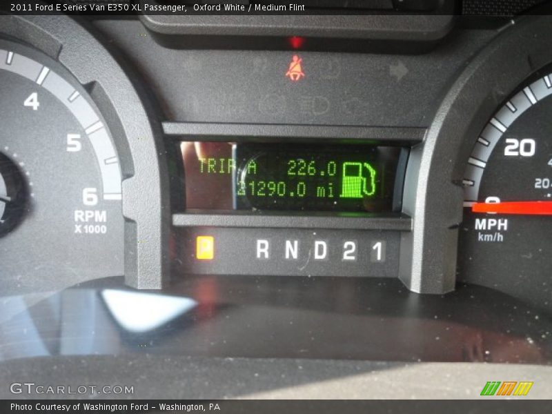 Oxford White / Medium Flint 2011 Ford E Series Van E350 XL Passenger