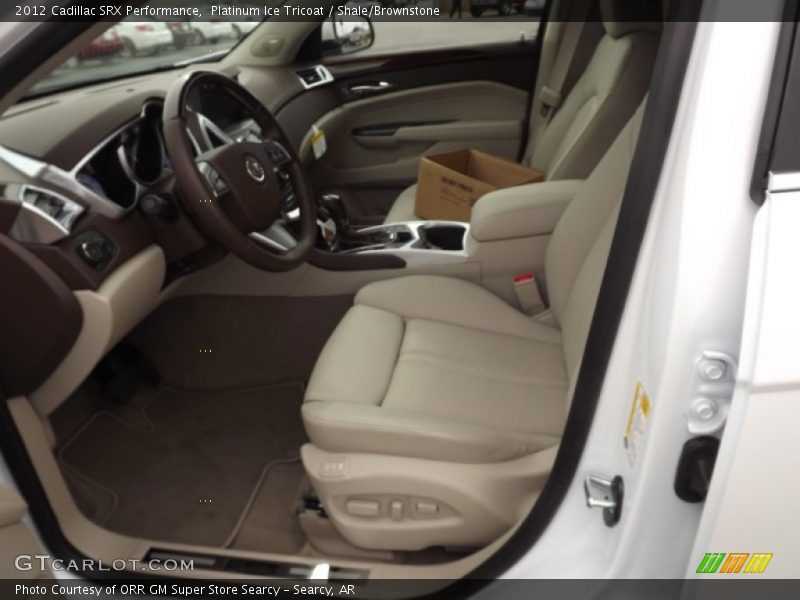 Platinum Ice Tricoat / Shale/Brownstone 2012 Cadillac SRX Performance