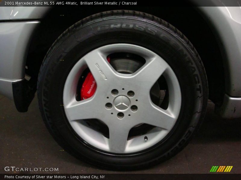 Brilliant Silver Metallic / Charcoal 2001 Mercedes-Benz ML 55 AMG 4Matic
