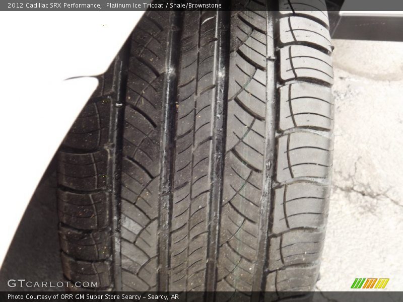 Platinum Ice Tricoat / Shale/Brownstone 2012 Cadillac SRX Performance