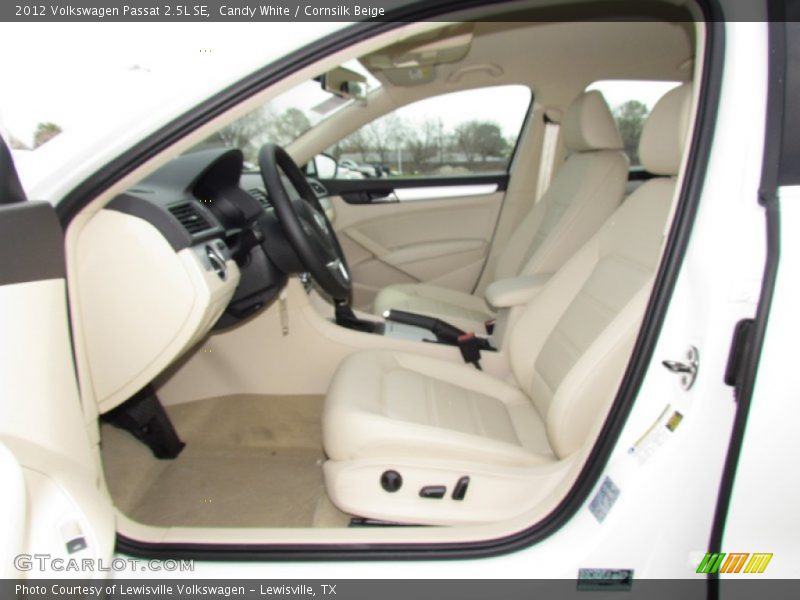 Candy White / Cornsilk Beige 2012 Volkswagen Passat 2.5L SE