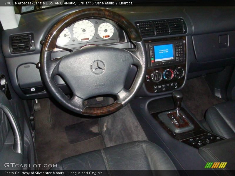 Brilliant Silver Metallic / Charcoal 2001 Mercedes-Benz ML 55 AMG 4Matic