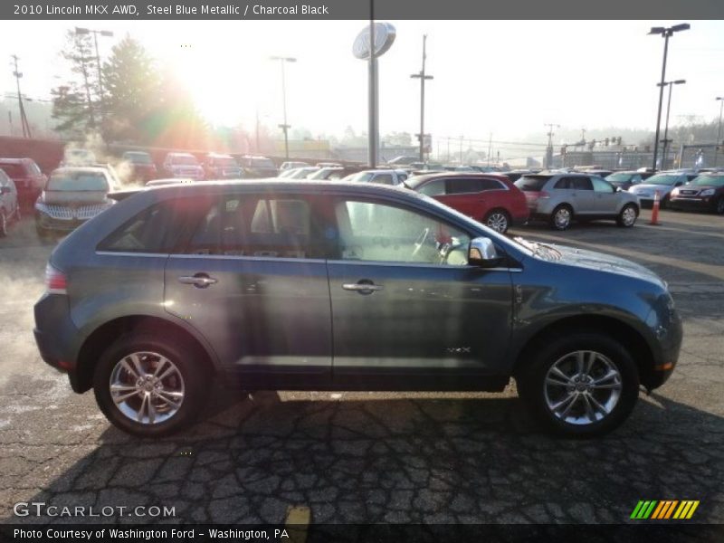 Steel Blue Metallic / Charcoal Black 2010 Lincoln MKX AWD