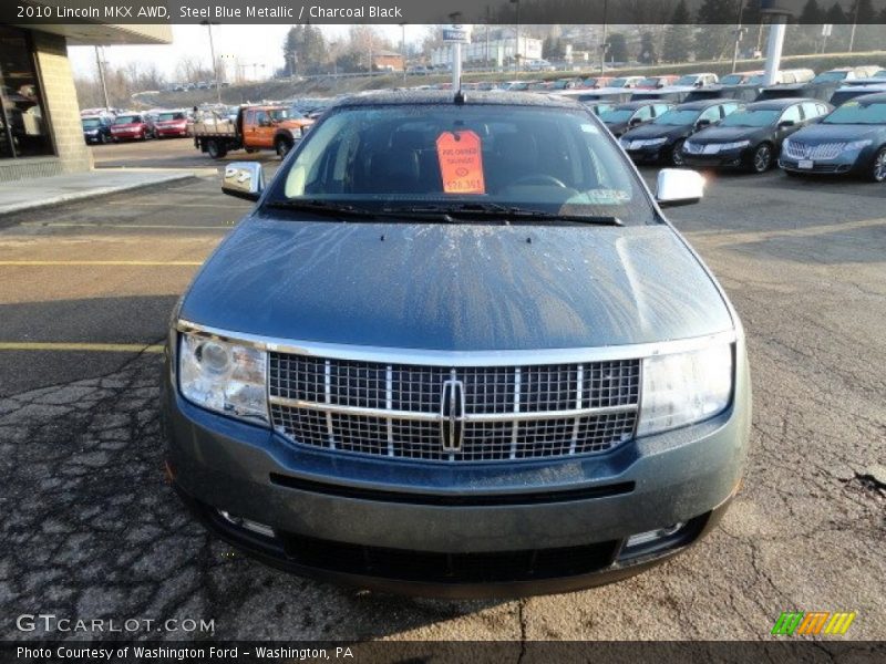 Steel Blue Metallic / Charcoal Black 2010 Lincoln MKX AWD