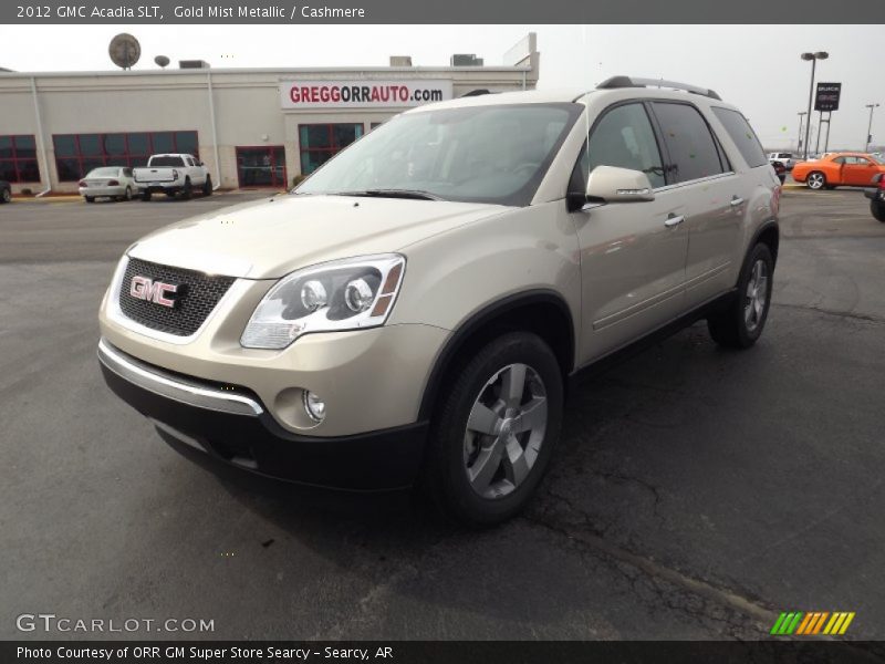 Gold Mist Metallic / Cashmere 2012 GMC Acadia SLT