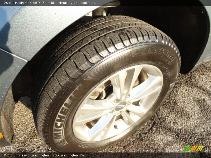 Steel Blue Metallic / Charcoal Black 2010 Lincoln MKX AWD