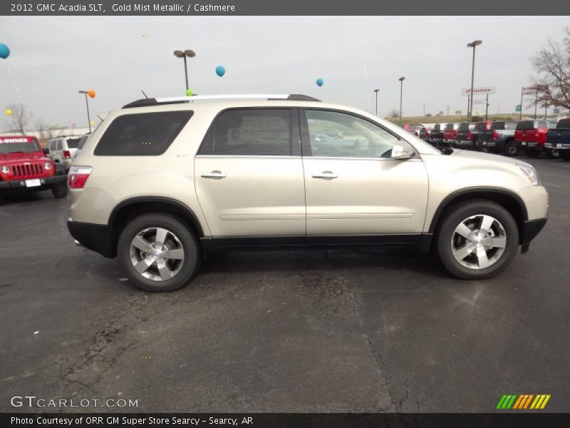 Gold Mist Metallic / Cashmere 2012 GMC Acadia SLT