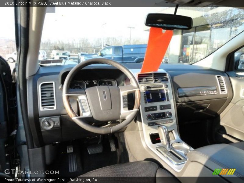 Steel Blue Metallic / Charcoal Black 2010 Lincoln MKX AWD