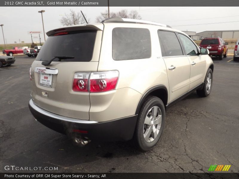 Gold Mist Metallic / Cashmere 2012 GMC Acadia SLT