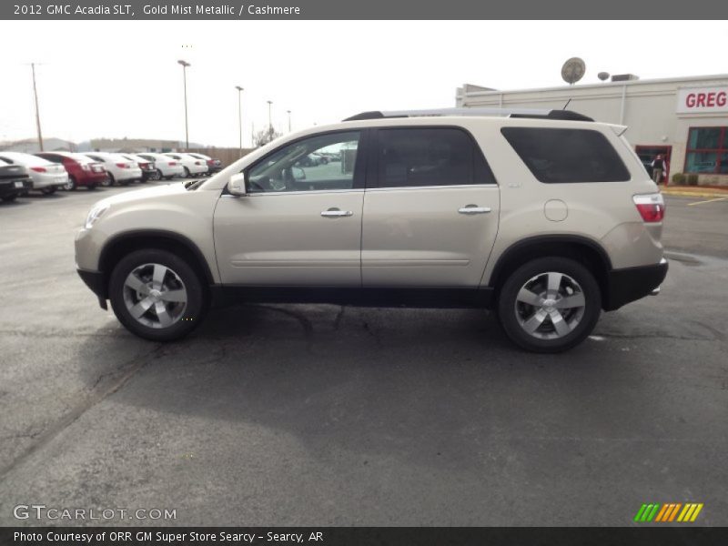 Gold Mist Metallic / Cashmere 2012 GMC Acadia SLT