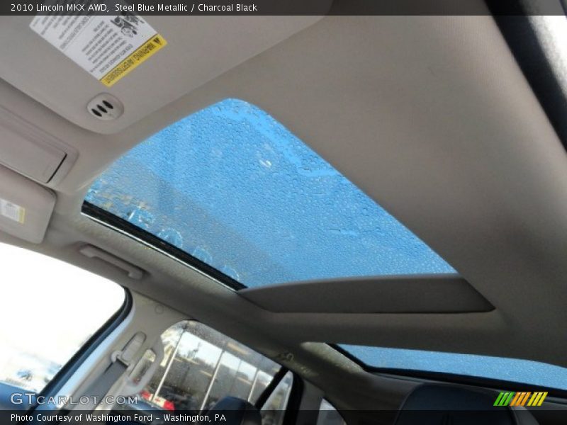Steel Blue Metallic / Charcoal Black 2010 Lincoln MKX AWD