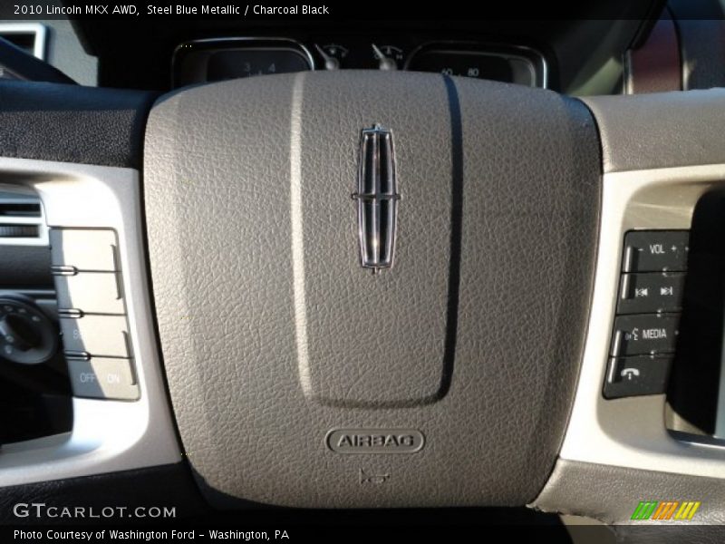 Steel Blue Metallic / Charcoal Black 2010 Lincoln MKX AWD