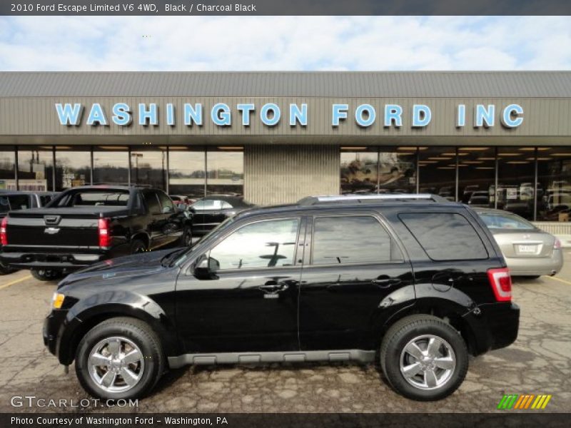 Black / Charcoal Black 2010 Ford Escape Limited V6 4WD