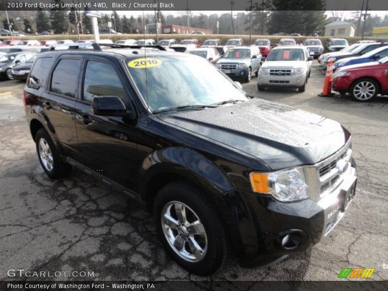 Black / Charcoal Black 2010 Ford Escape Limited V6 4WD
