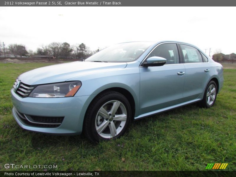 Glacier Blue Metallic / Titan Black 2012 Volkswagen Passat 2.5L SE