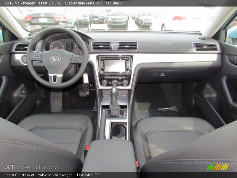 Glacier Blue Metallic / Titan Black 2012 Volkswagen Passat 2.5L SE